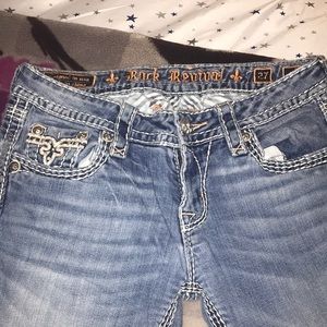 light wash boot cut rock revival jeans